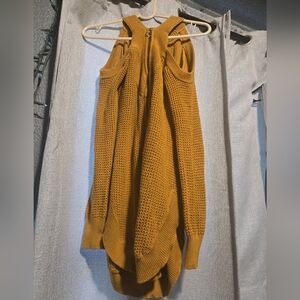 GBG Los Angeles Mustard Knit Skirt
